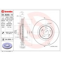 09.B269.10 BREMBO Гальмівний диск