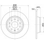 8DD 355 112-141 HELLA PAGID Гальмівний диск