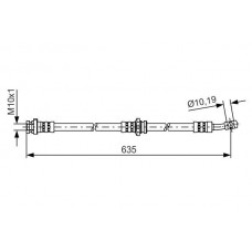 1 987 481 432 BOSCH Гальмівний шланг