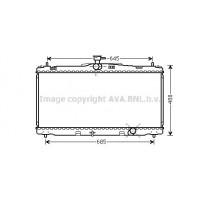 TO2650 AVA QUALITY COOLING Радіатор охолодження двигуна