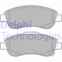 LP2093 DELPHI Комплект гальмівних колодок дисковий гальм