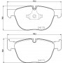 8DB 355 012-541 HELLA PAGID Комплект гальмівних колодок дисковий гальм