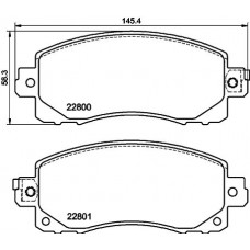 8DB 355 039-161 HELLA PAGID Комплект гальмівних колодок дисковий гальм