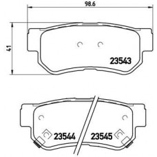 P 30 014 BREMBO Комплект гальмівних колодок дисковий гальм