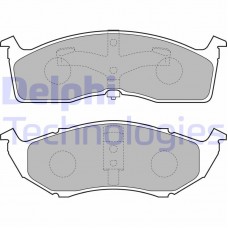 LP1531 DELPHI Комплект гальмівних колодок дисковий гальм