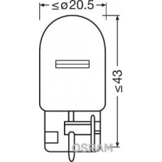 7505 OSRAM Лампа розжарювання, стояночные огни / габаритные фонари