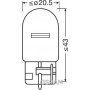 7505 OSRAM Лампа розжарювання, стояночные огни / габаритные фонари