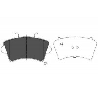 KBP-6563 KAVO PARTS Комплект гальмівних колодок дисковий гальм