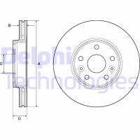 BG4667C DELPHI Гальмівний диск