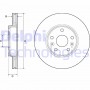 BG4667C DELPHI Гальмівний диск