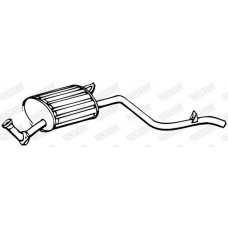 14155 WALKER Глушник вихлопних газів кінцевий