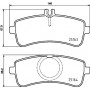 P 50 132 BREMBO Комплект гальмівних колодок дисковий гальм