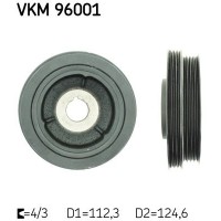 VKM 96001 SKF Ремінний шків колінчастий вал