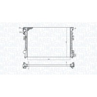 350213102700 MAGNETI MARELLI Радіатор охолодження двигуна