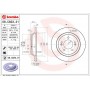 08.C823.21 BREMBO Гальмівний диск