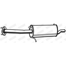 Глушник вихлопних газів кінцевий WALKER 21133