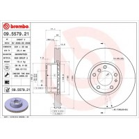 09.5579.21 BREMBO Гальмівний диск