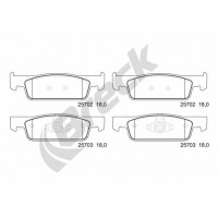 25702 00 702 00 BRECK КомплеК т гальмівних колодок, дискове гальмо