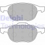 LP1869 DELPHI Комплект гальмівних колодок дисковий гальм