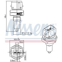 207088 NISSENS Датчик температура охолоджувальної рідини