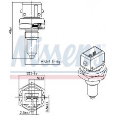 207088 NISSENS Датчик температура охолоджувальної рідини