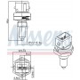 207088 NISSENS Датчик температура охолоджувальної рідини