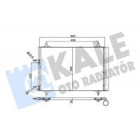 343095 KALE OTO RADYATÖR Конденсатор кондиціонера