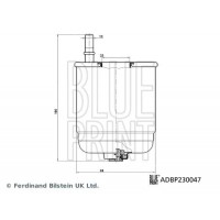 ADBP230047 BLUE PRINT Паливний фільтр