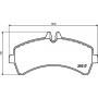 8DB 355 005-541 HELLA КомплеК т гальмівних колодок, дискове гальмо