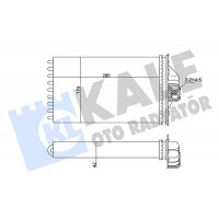 346335 KALE OTO RADYATÖR Теплообмінник обігрів салону