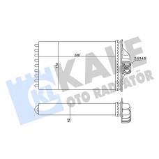 346335 KALE OTO RADYATÖR Теплообмінник обігрів салону