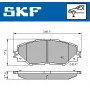 VKBP 80235 SKF Комплект гальмівних колодок дисковий гальм