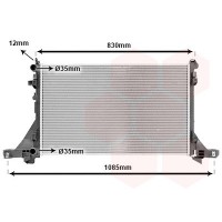 43002561 VAN WEZEL Радіатор охолодження двигуна