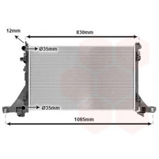 43002561 VAN WEZEL Радіатор охолодження двигуна