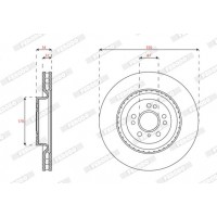 DDF2206C-1 FERODO Гальмівний диск