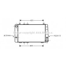 SA2002 AVA QUALITY COOLING Радіатор охолодження двигуна