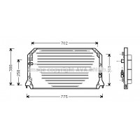 TO5254 AVA QUALITY COOLING Конденсатор кондиціонера