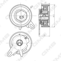 Натяжний ролик ремінь ГРМ GMB GTB0460