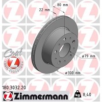 180.3032.20 ZIMMERMANN Гальмівний диск