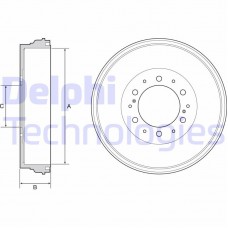 BF537 DELPHI Гальмівний барабан