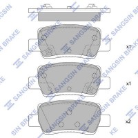 SP4373 Hi-Q Комплект гальмівних колодок дисковий гальм