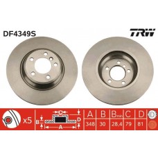 DF4349S TRW Гальмівний диск