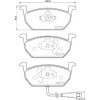P 85 137 BREMBO Комплект гальмівних колодок дисковий гальм