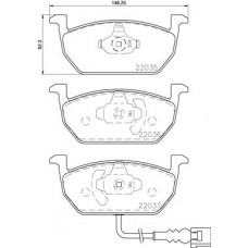P 85 137 BREMBO Комплект гальмівних колодок дисковий гальм