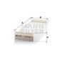 CU 4795 MANN-FILTER Фільтр повітря у внутрішньому просторі