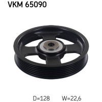 VKM 65090 SKF Паразитный / ведущий ролик, Поліклиновий ремінь