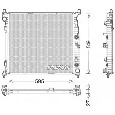 DRM17055 DENSO Радіатор охолодження двигуна