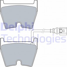 LP3266 DELPHI Комплект гальмівних колодок дисковий гальм