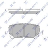 SP1461A Hi-Q Комплект гальмівних колодок дисковий гальм