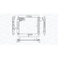 350213891000 MAGNETI MARELLI Радіатор охолодження двигуна